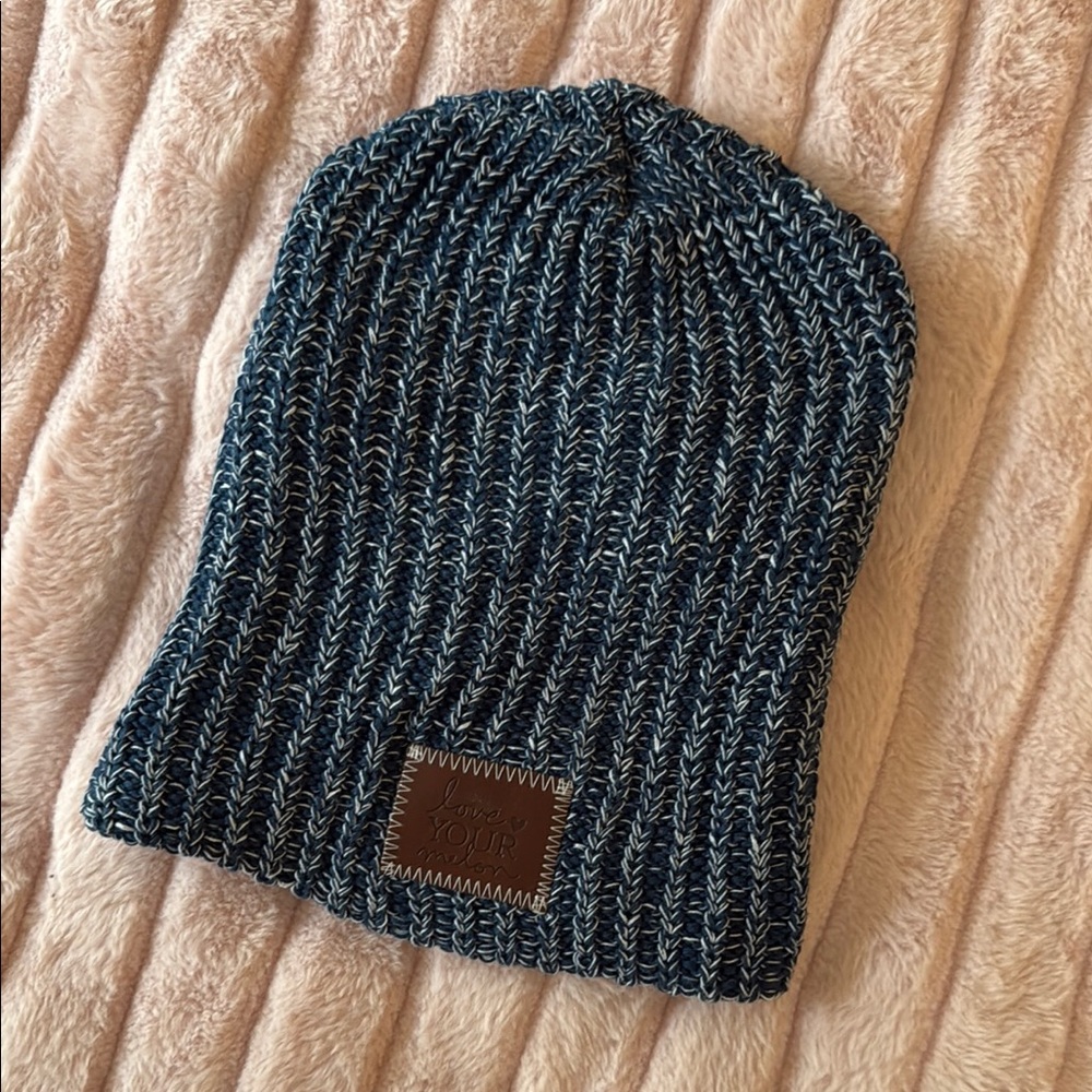 Love Your Melon Blue Knit Hat